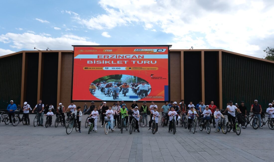 Erzincan, Avrupa Spor Haftası'nın coşkusunu bisiklet pedallarına taşıdı
