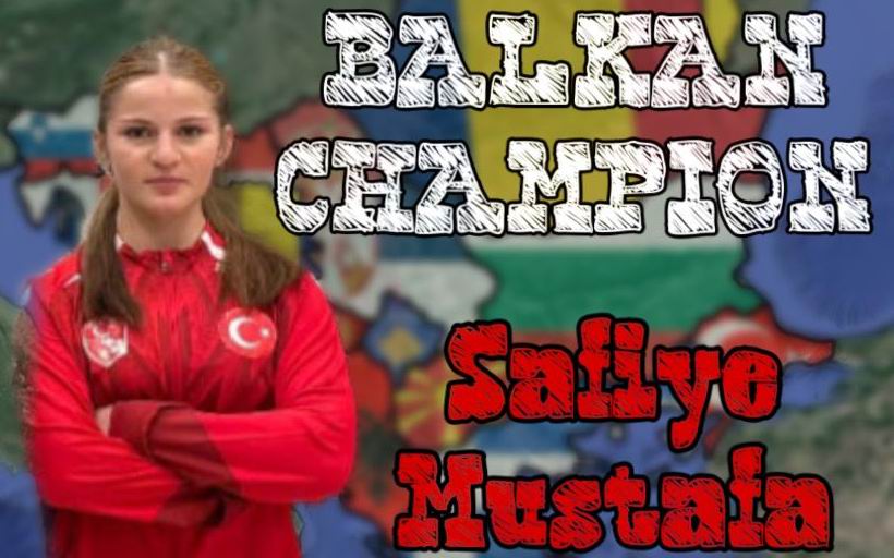 Erzincanlı Millî Güreşçi Safiye Mustafa’dan Balkan Şampiyonluğu!