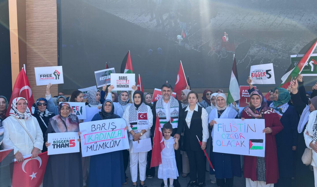 AK Parti Kadın Kolları tarafından organize edilen "Gazze için sessiz