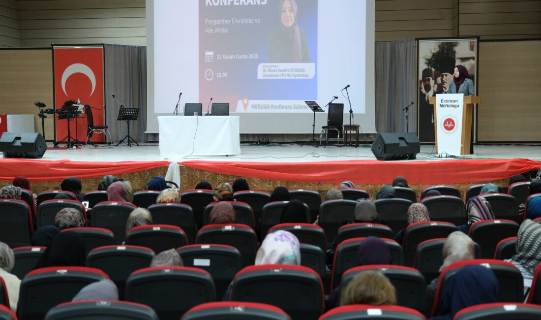 Erzincan İl Müftülüğünde “Peygamber Efendimiz ve Aile Ahlâkı” Konferansı düzenlendi.