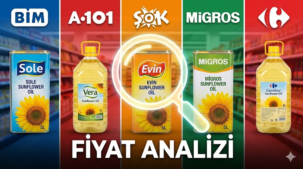 BİM, A101, Migros: En Ucuz 5 Litre Ayçiçek Yağı Hangi Markette?