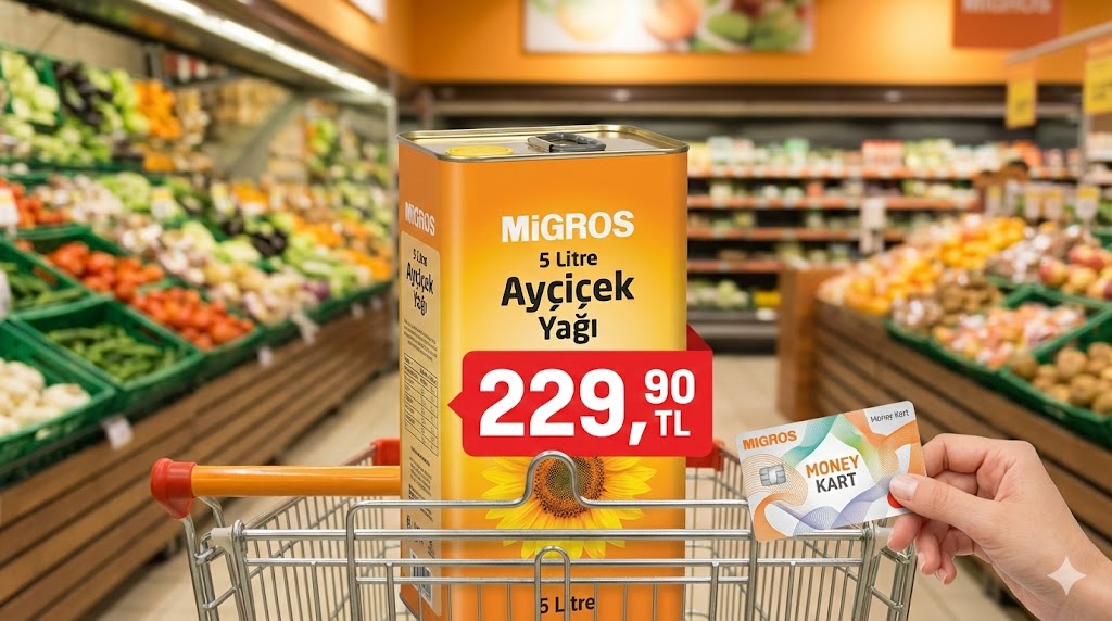 Migros’tan yağ fırsatı: 5 LT teneke fiyatı düştü