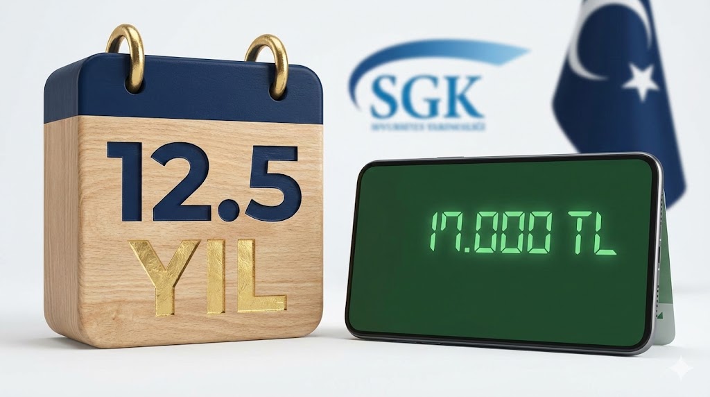 SGK açıkladı: 12.5 yıl çalışana 17.000 TL maaş
