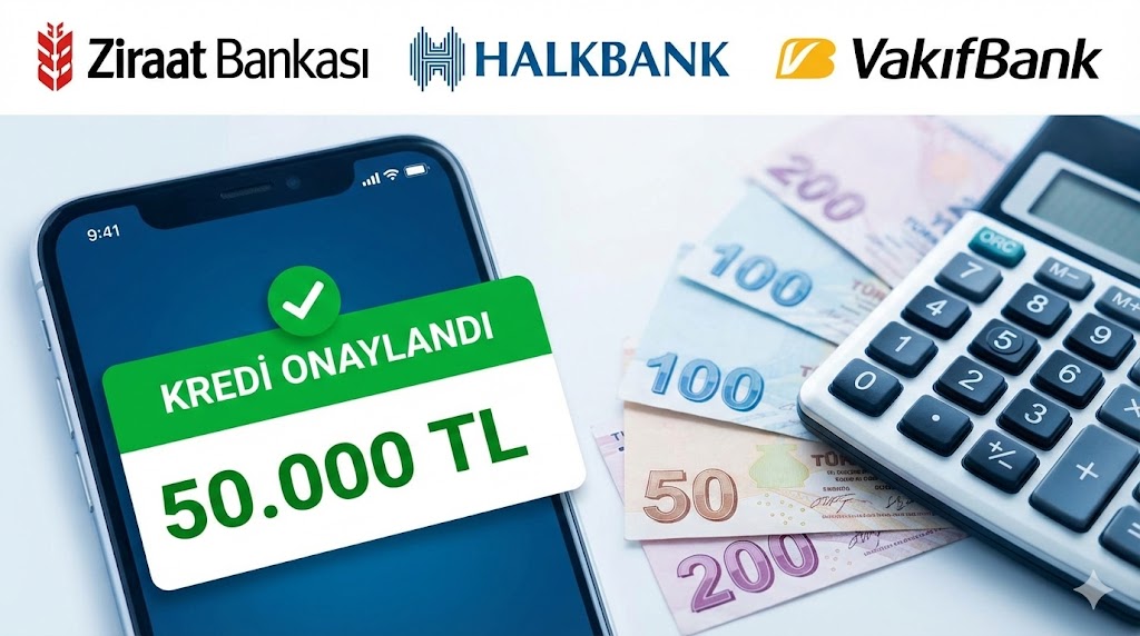Vakıfbank, Ziraat, Halkbank 50 bin TL faiz oranı