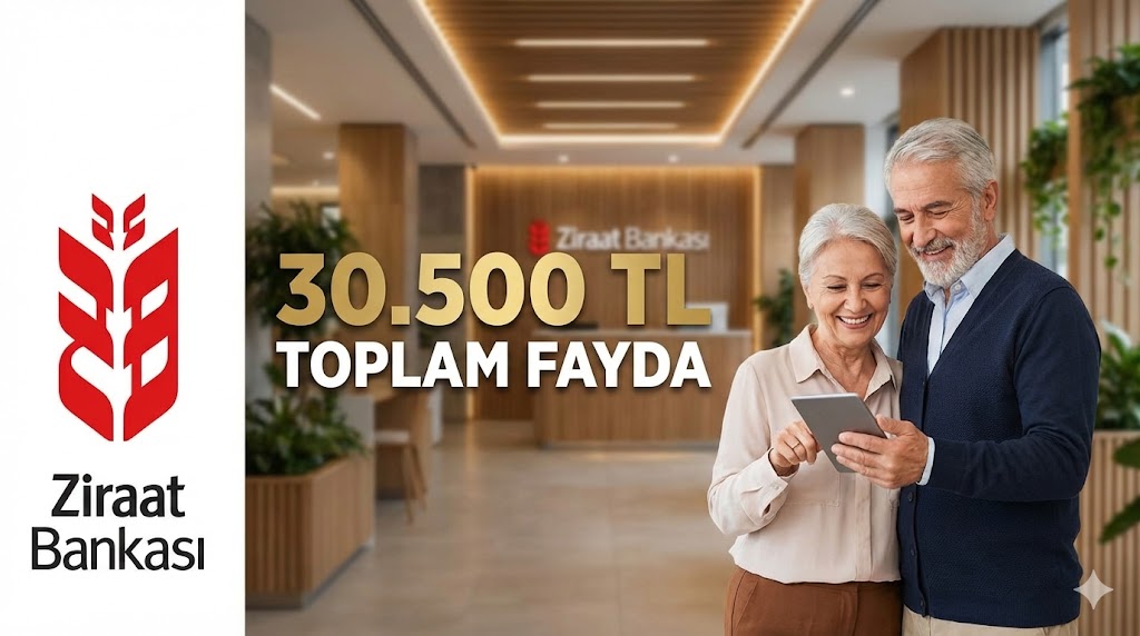 Ziraat’ten emekliye 30.500 TL’lik Aralık paketi