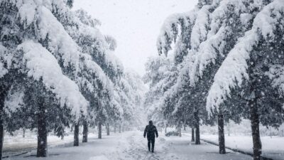 Akşam saatlerinde başlayarak gece boyunca etkisini artıran yoğun kar yağışı,