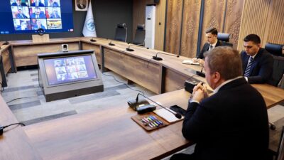 Erzincan Valisi Hamza Aydoğdu başkanlığında, vali yardımcıları ile ilçe kaymakamlarının