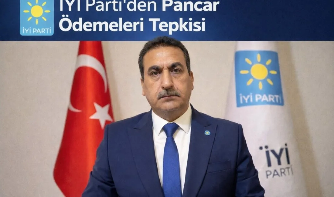 İYİ Parti Erzincan İl Başkanı Tamer Geyik, pancar üreticilerinin ödemelerinin