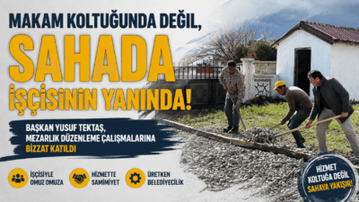 Otlukbeli Belediye Başkanı Yusuf Tektaş, belediyecilik anlayışını sahada gösterdiği çalışmalarıyla