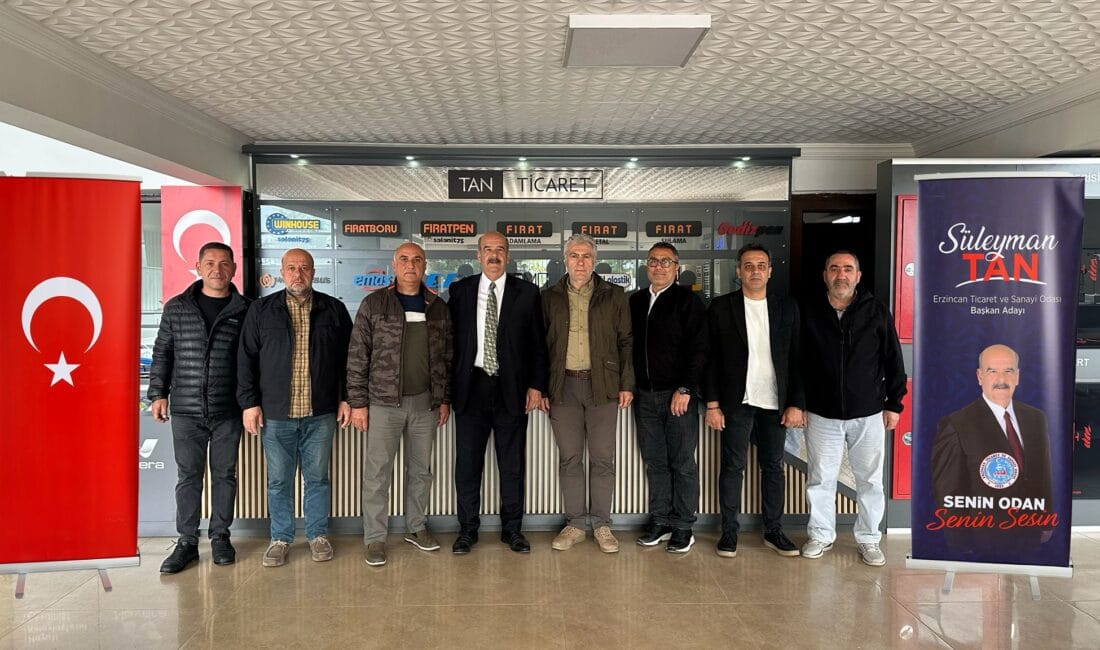 Erzincan Ticaret ve Sanayi Odası Başkan Adayı Süleyman Tan, kendisini