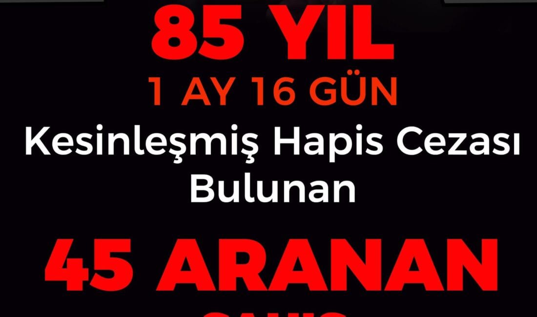 Erzincan İl Emniyet Müdürlüğü ekiplerince aranan şahısların yakalanmasına yönelik gerçekleştirilen