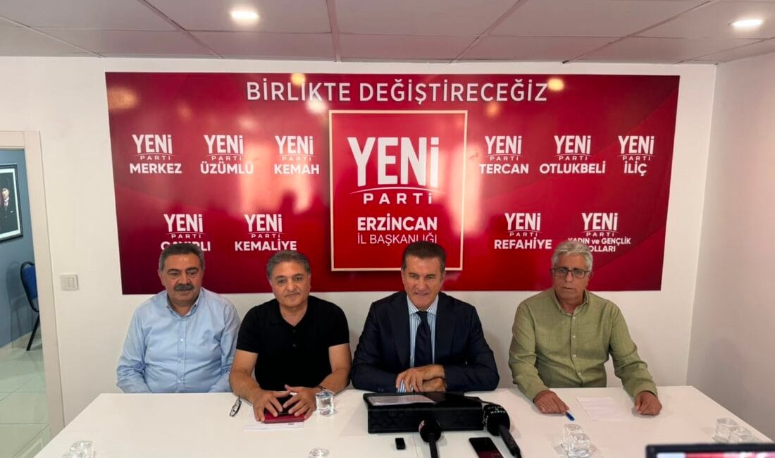 YENİ Parti Erzincan Milletvekili Mustafa Sarıgül, YENİ Parti Erzincan İl