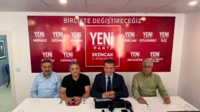 YENİ Parti Erzincan Milletvekili Mustafa Sarıgül, YENİ Parti Erzincan İl