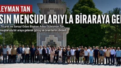 Erzincan Ticaret ve Sanayi Odası Başkan Adayı Süleyman Tan, basın