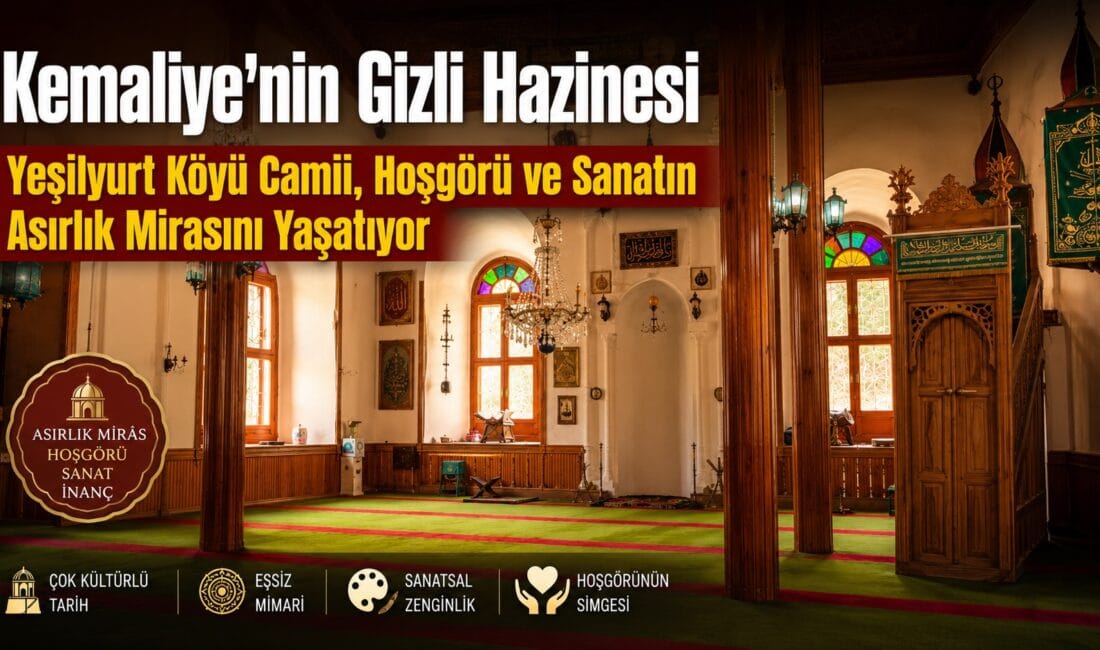 Kemaliye’nin Gizli Hazinesi Yeşilyurt Köyü Camii Erzincan'ın Kemaliye ilçesindeki Yeşilyurt Köyü Camii, 1904 yılında Müslüman, Ermeni