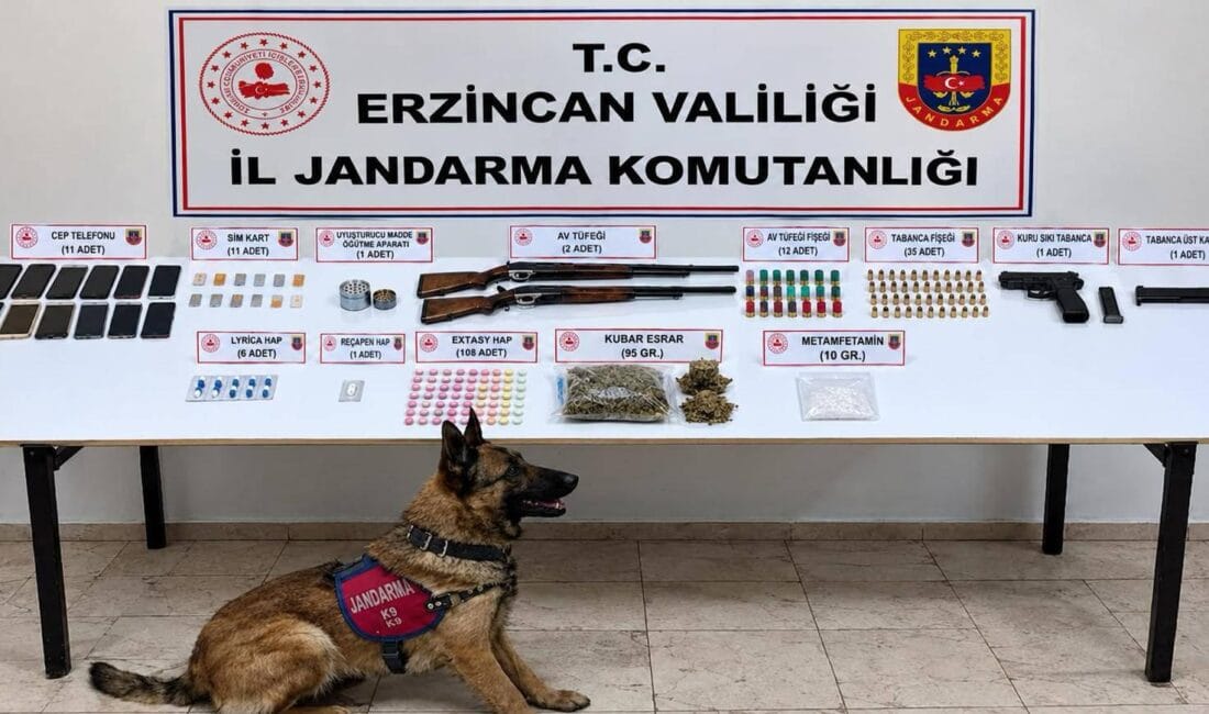 Uyuşturucu Operasyonu 10 Şüpheli Gözaltında Erzincan İl Jandarma Komutanlığı ekipleri, sokak satıcıları ve uyuşturucu madde