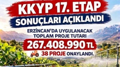 KKYDP 17. Etap kapsamında Erzincan’dan sunulan 38 proje onaylandı. Projelerle