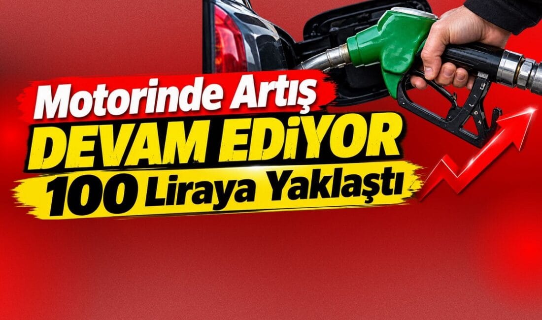 Mazot 100 Liraya Dayandı Akaryakıt ürünlerinden motorinde yükseliş sürüyor. 6,62 TL'lik zam gece yarısından