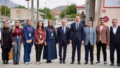 Üzümlü Kaymakamı Hacı Osman Hökelekli ile Erzincan İl Sağlık Müdürü